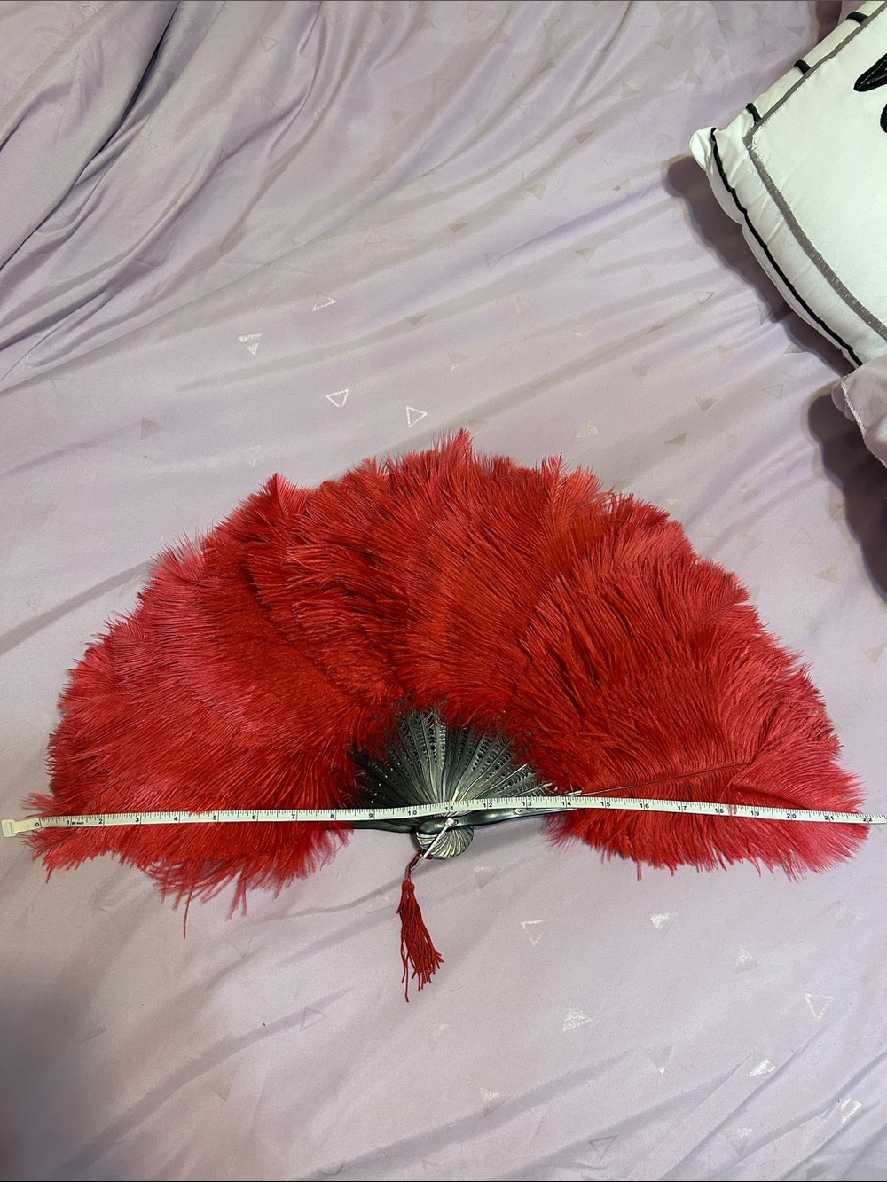 La vie en rose feather fan - Picture 4 of 4